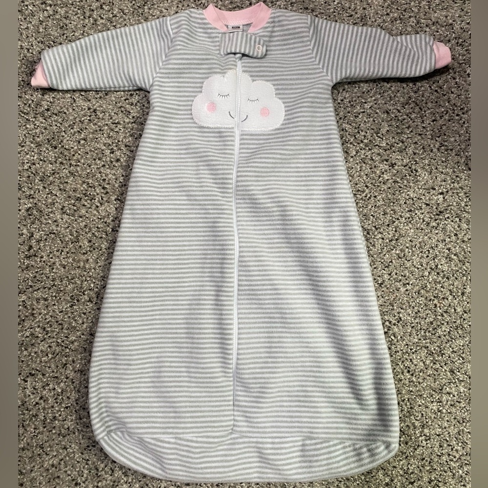 HB 0-9 month striped fleece sleep sack